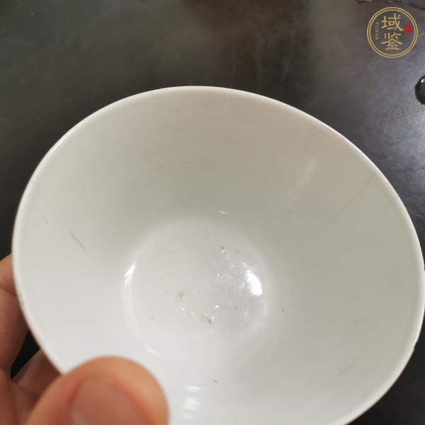 古玩陶瓷淺降彩花鳥茶碗真品鑒賞圖