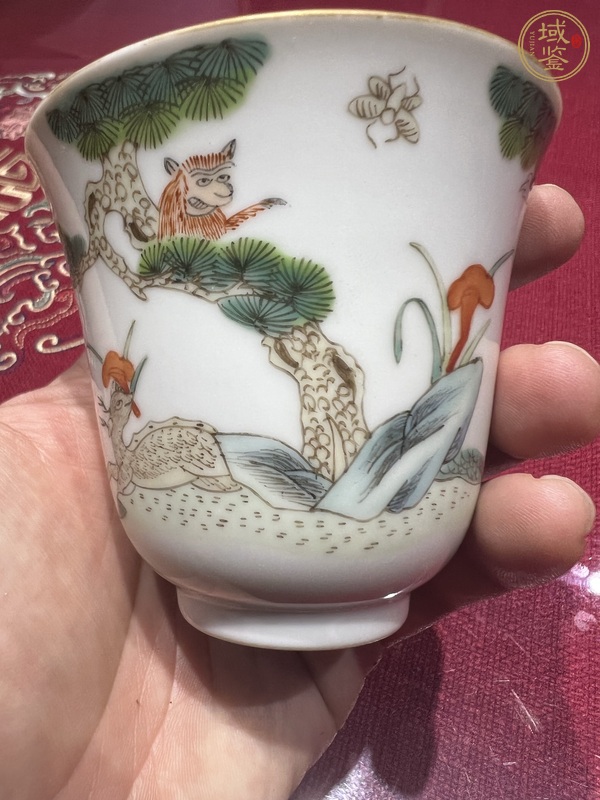 古玩陶瓷粉彩杯真品鑒賞圖