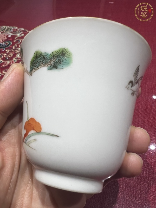 古玩陶瓷粉彩杯真品鑒賞圖