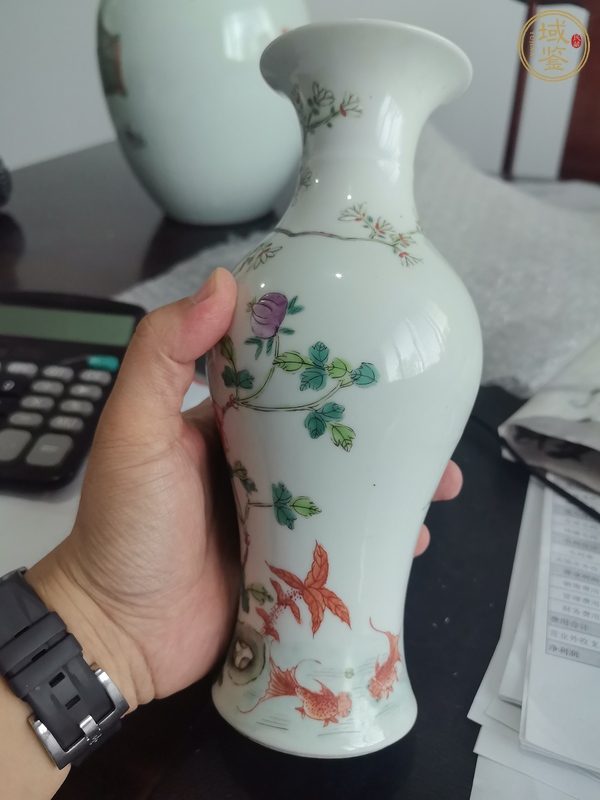 古玩陶瓷粉彩瓶真品鑒賞圖