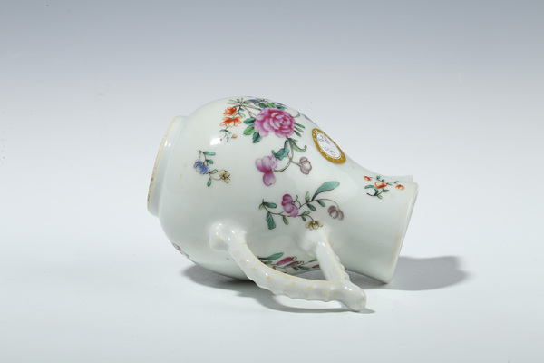 古玩陶瓷清乾隆·廣彩花卉紋奶壺拍賣(mài)，當(dāng)前價(jià)格100元