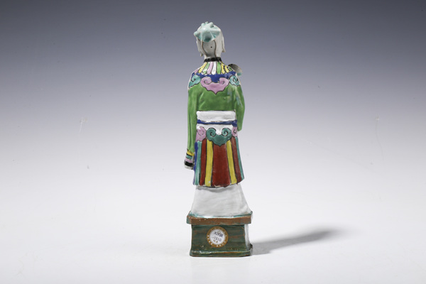 古玩陶瓷清乾隆·粉彩仕女人物瓷塑拍賣，當(dāng)前價(jià)格115元