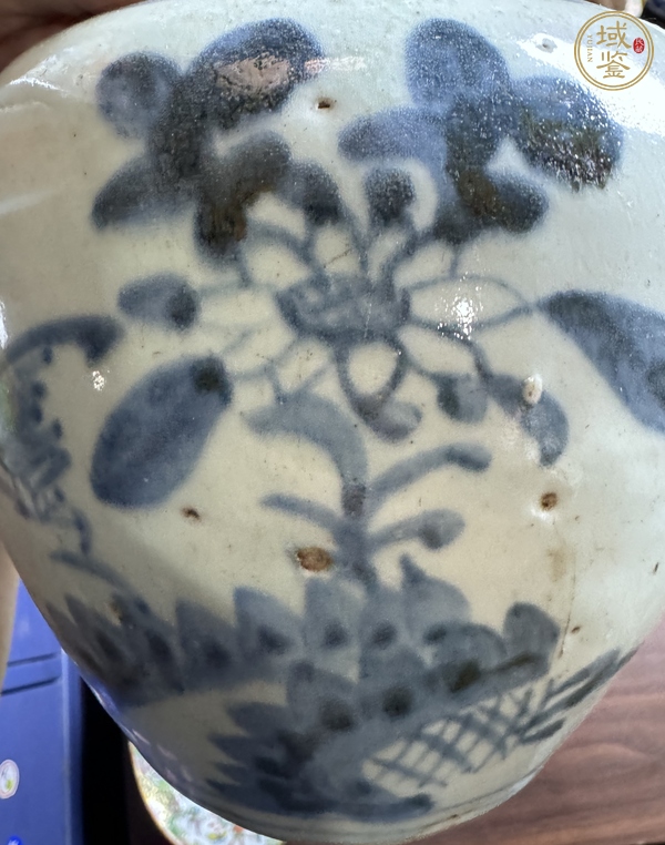 古玩陶瓷青花花鳥紋蓋罐真品鑒賞圖