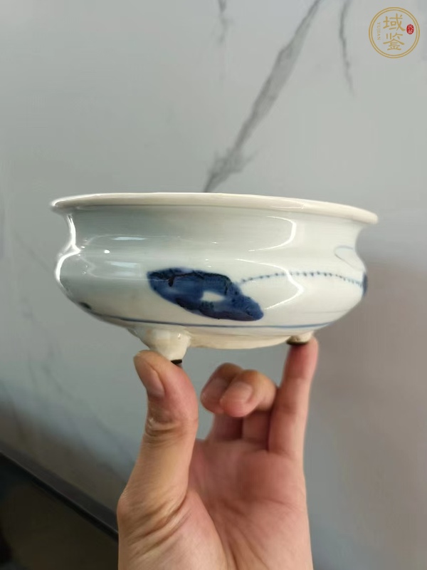 古玩陶瓷青花香爐真品鑒賞圖