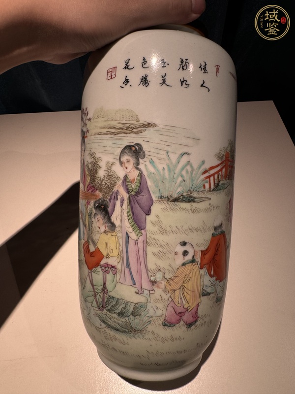 古玩陶瓷粉彩瓶真品鑒賞圖