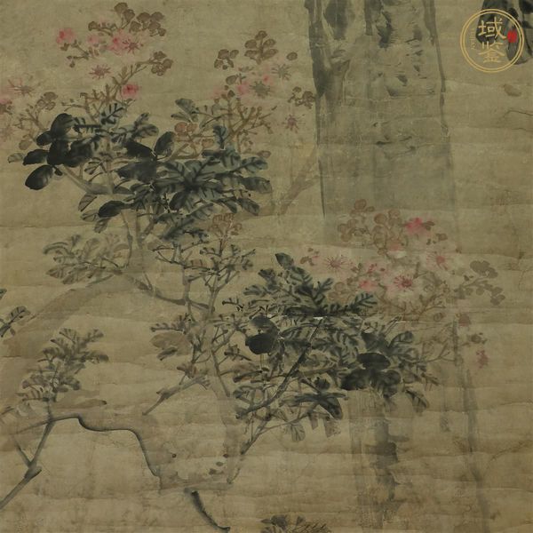 古玩字畫陳摩款小寫意花鳥真品鑒賞圖