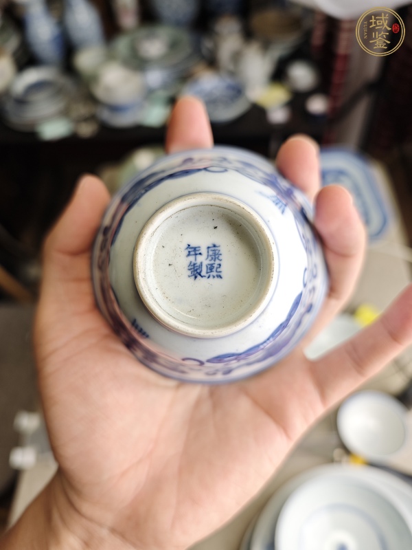 古玩陶瓷青花茶碗真品鑒賞圖