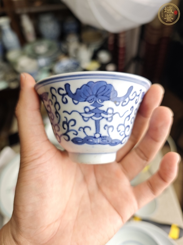 古玩陶瓷青花茶碗真品鑒賞圖