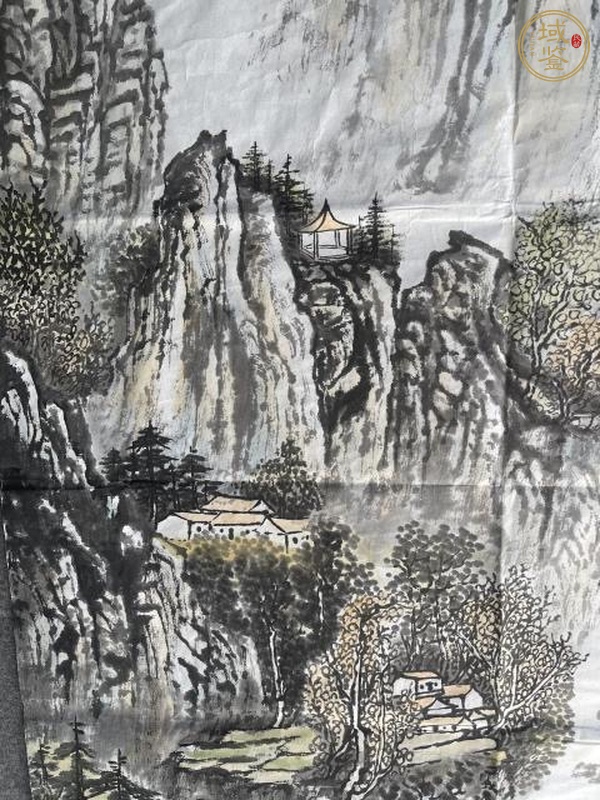 古玩字畫【清溪出深山】真品鑒賞圖