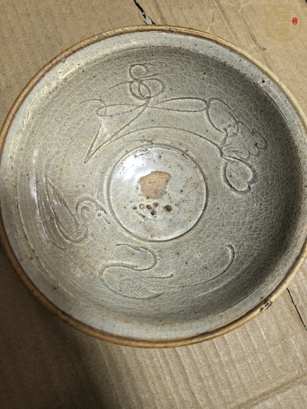 古玩陶瓷金元時期影青刻花碗真品鑒賞圖