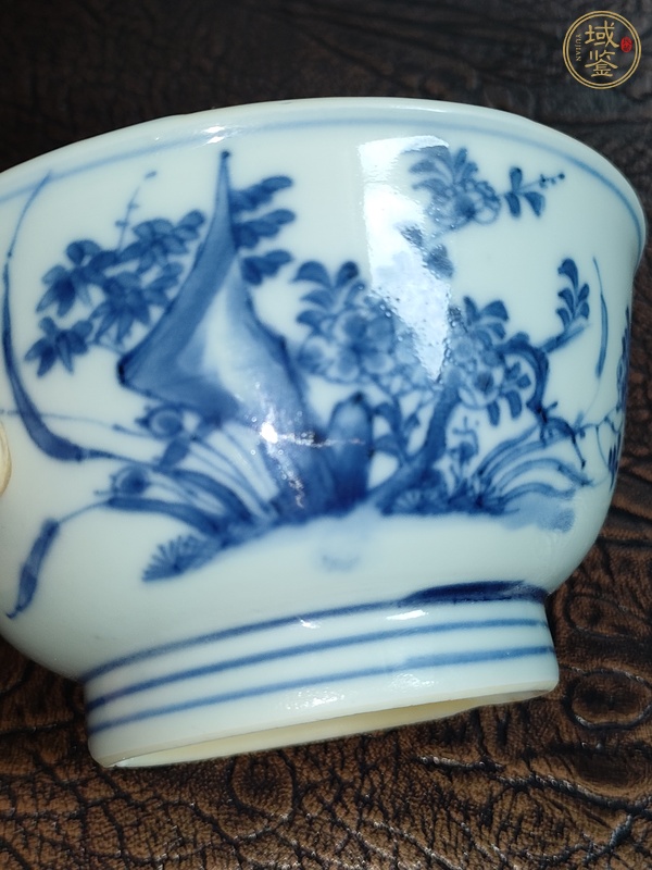 古玩陶瓷花鳥紋青花碗真品鑒賞圖