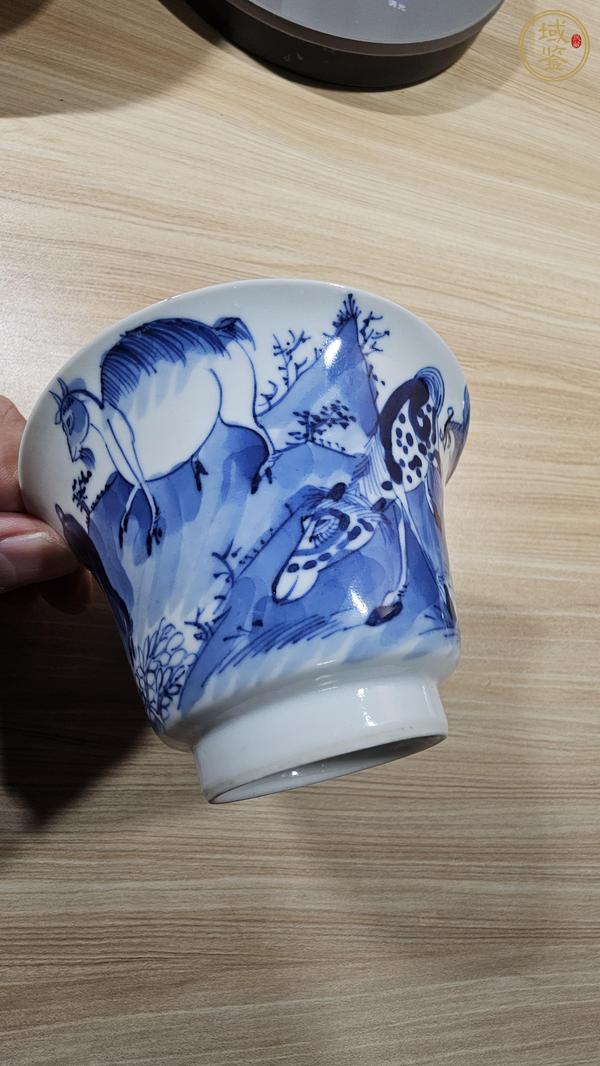 古玩陶瓷十二生肖青花杯真品鑒賞圖