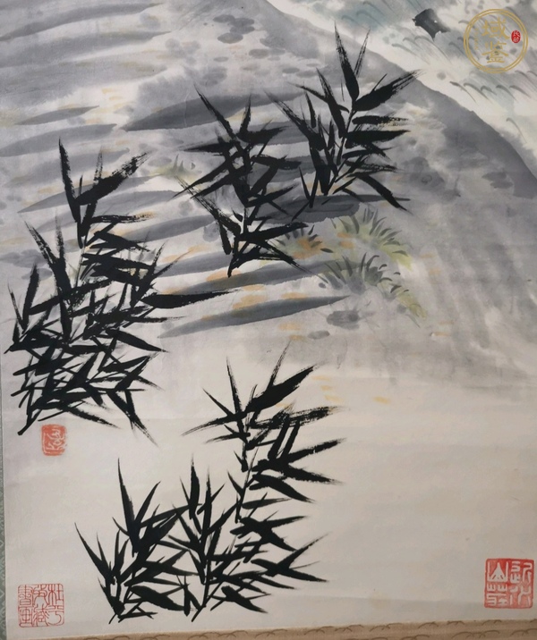 古玩字畫遠(yuǎn)山賢人真品鑒賞圖