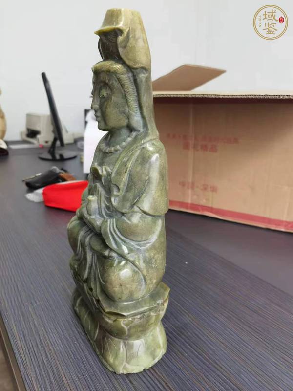 古玩玉器玉觀音像真品鑒賞圖