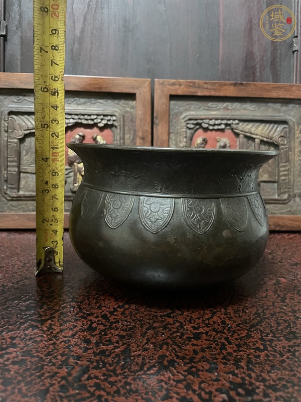 古玩銅器銅水盂真品鑒賞圖