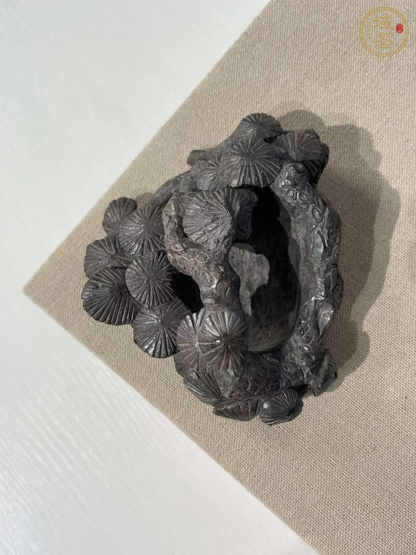 古玩雜項(xiàng)煤晶石筆洗真品鑒賞圖