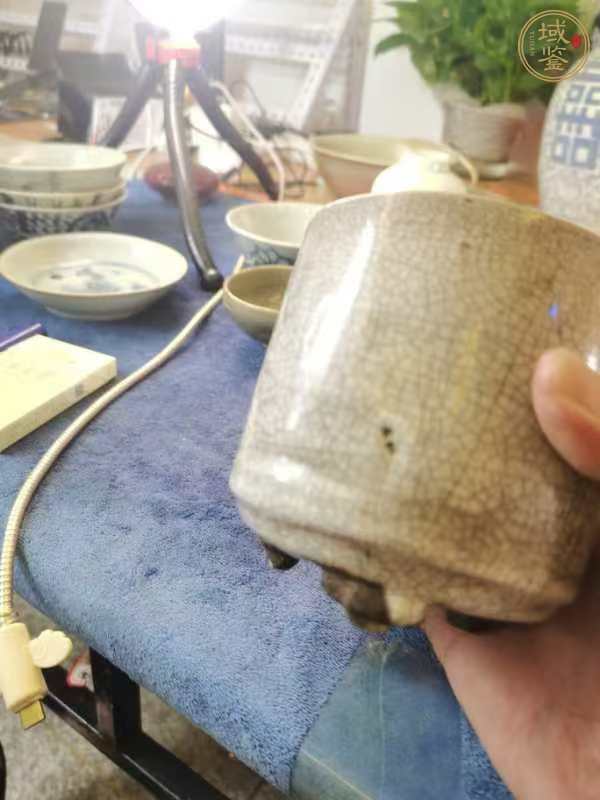 古玩陶瓷漳州窯三足爐真品鑒賞圖