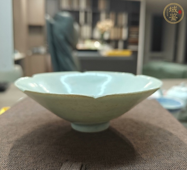古玩陶瓷青白釉葵口盞真品鑒賞圖
