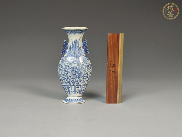 古玩陶瓷927青花壁瓶真品鑒賞圖