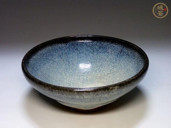 古玩陶瓷鈞窯天藍(lán)釉大碗，模糊，偏老真品鑒賞圖