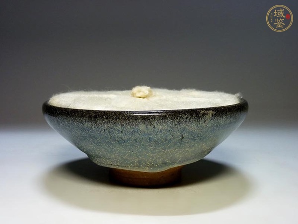 古玩陶瓷鈞窯天藍(lán)釉大碗，模糊，偏老真品鑒賞圖