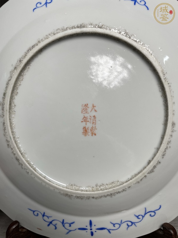 古玩陶瓷粉彩百花不落地花口盤真品鑒賞圖