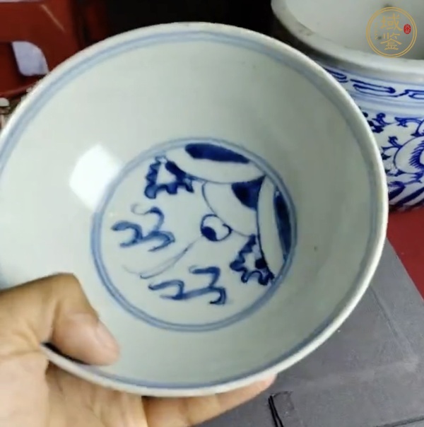 古玩陶瓷青花龍鳳紋碗真品鑒賞圖