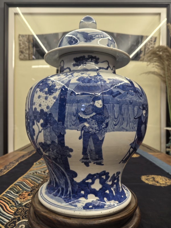 古玩陶瓷郭子儀拜壽將軍罐拍賣,當(dāng)前價(jià)格48888元