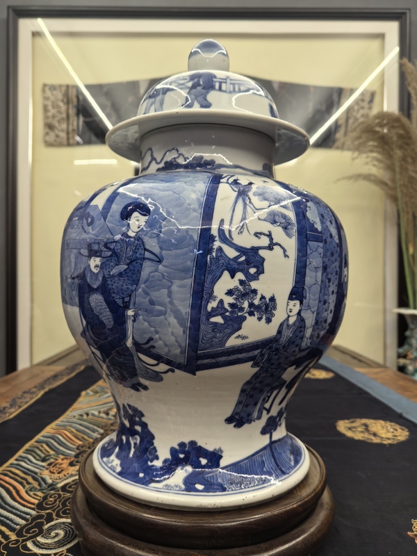 古玩陶瓷郭子儀拜壽將軍罐拍賣,當(dāng)前價(jià)格48888元