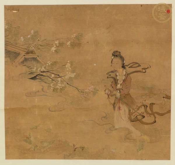 古玩字畫(huà)仕女真品鑒賞圖