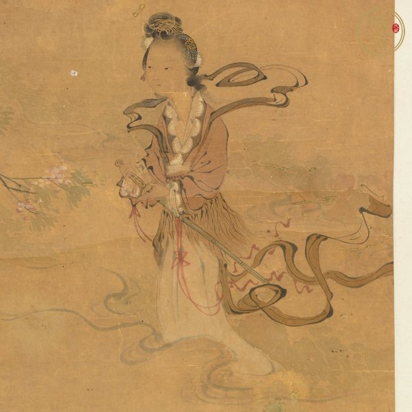 古玩字畫(huà)仕女真品鑒賞圖