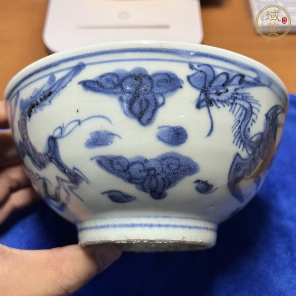 古玩陶瓷青花龍鳳紋碗真品鑒賞圖