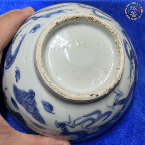 古玩陶瓷青花龍鳳紋碗真品鑒賞圖