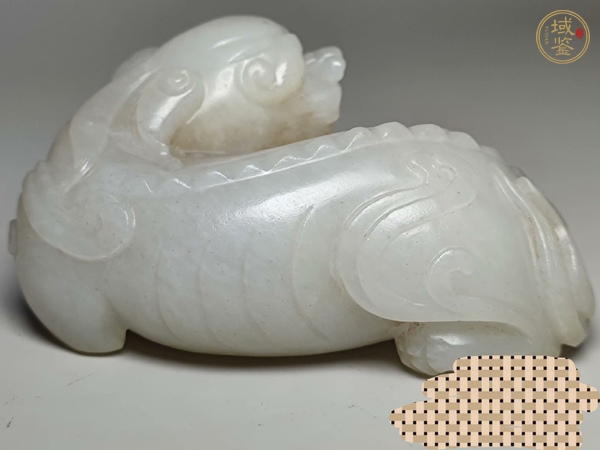 古玩玉器和田玉雕“瑞獸”擺件真品鑒賞圖