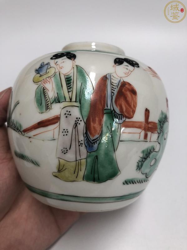 古玩陶瓷清晚民國五彩人物故事罐拍賣,當(dāng)前價(jià)格1200元