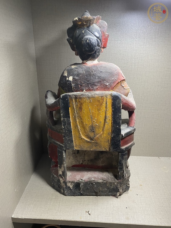 古玩雜項(xiàng)漆金木造像真品鑒賞圖