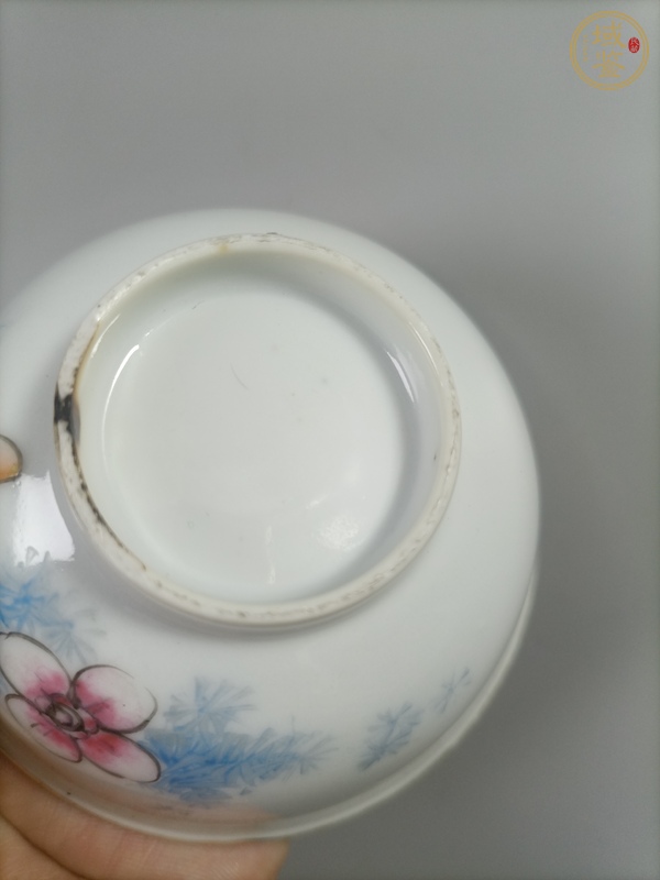 古玩陶瓷粉彩茶圓真品鑒賞圖