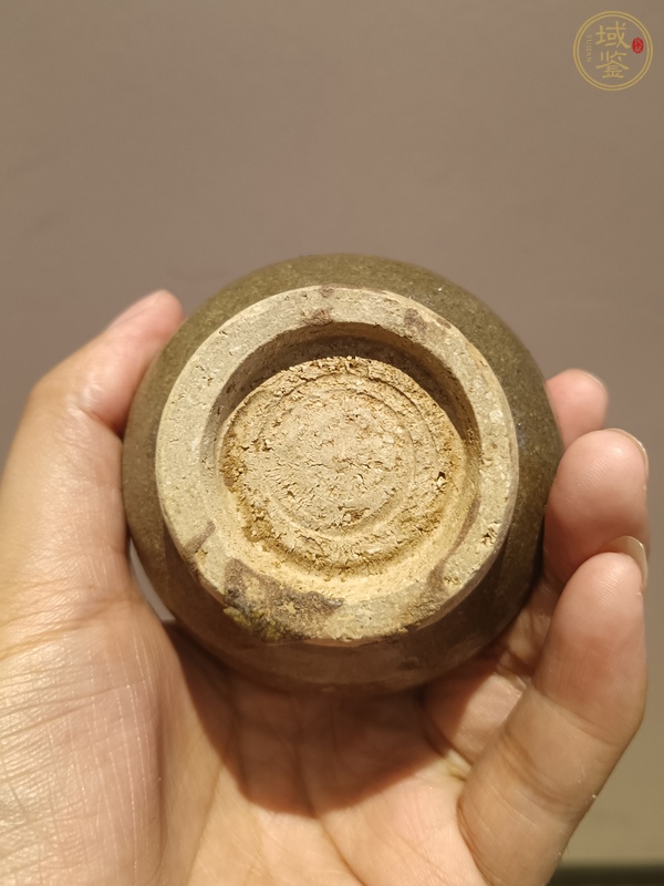 古玩陶瓷磁州窯茶葉末釉茶入真品鑒賞圖