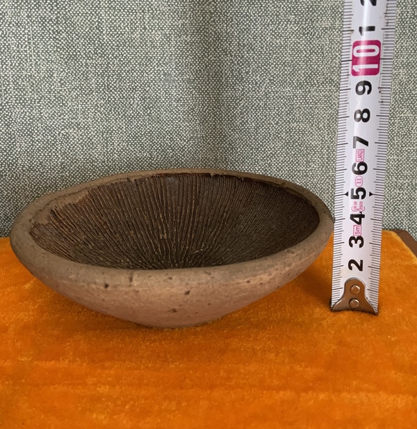 古玩陶瓷褐釉茶碾盞拍賣，當(dāng)前價(jià)格599元