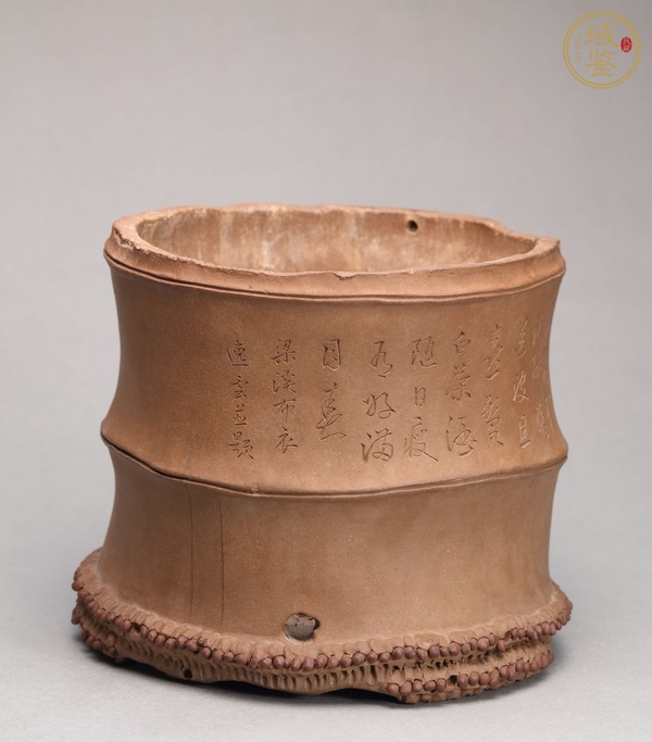 古玩雜項(xiàng)竹節(jié)筆筒真品鑒賞圖