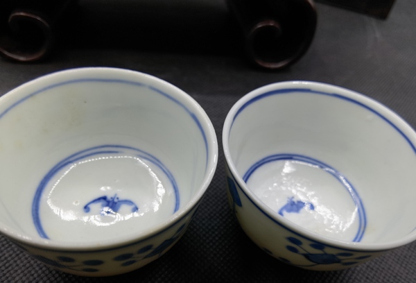 古玩陶瓷清 玉環(huán)底青花杯拍賣，當前價格498元