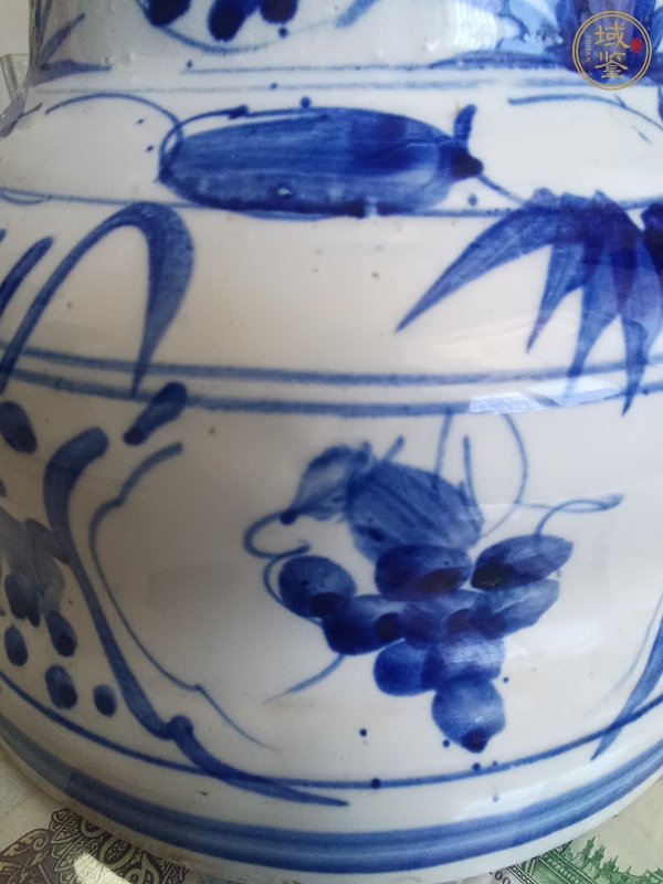 古玩陶瓷青花底座真品鑒賞圖