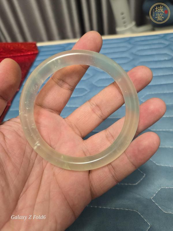古玩玉器岫巖玉手鐲真品鑒賞圖