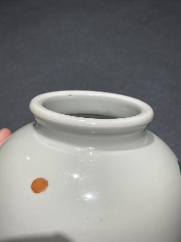 古玩陶瓷清代粉彩靈童獻(xiàn)壽太白罐拍賣,當(dāng)前價(jià)格21888元