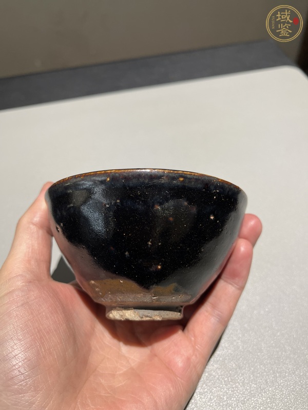 古玩陶瓷中古黑釉茶盞真品鑒賞圖