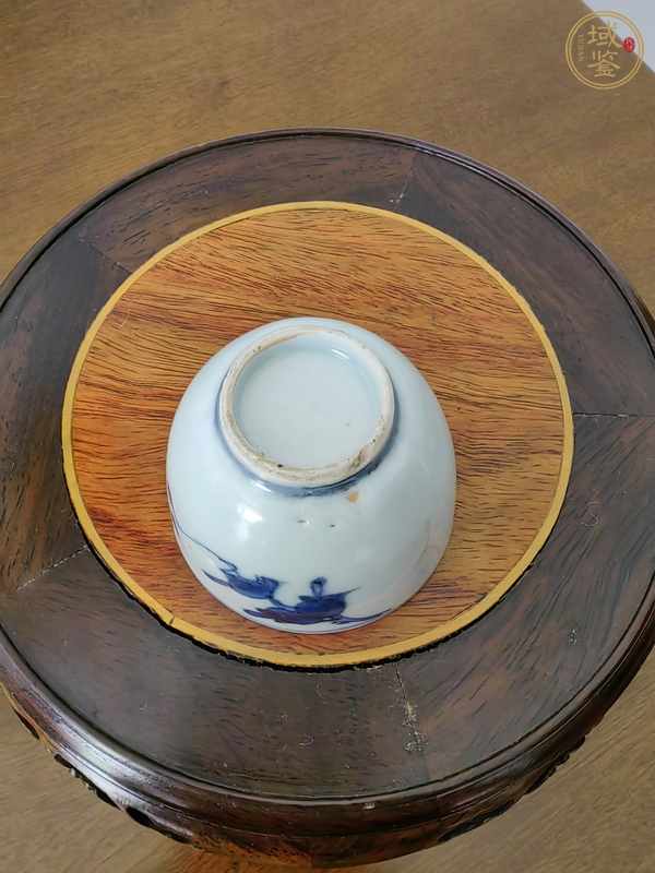 古玩陶瓷青花花鳥紋杯真品鑒賞圖