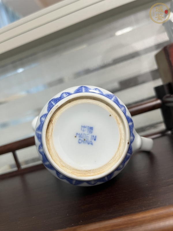 古玩陶瓷青花錦地玲瓏瓷公道杯真品鑒賞圖