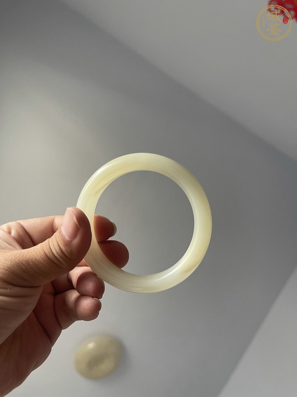 古玩玉器阿富汗玉手鐲真品鑒賞圖
