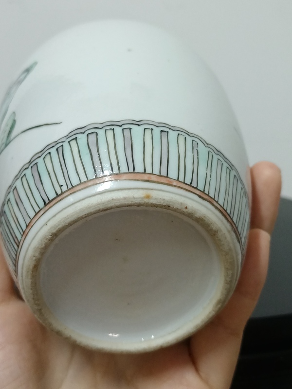 古玩陶瓷五彩人物罐拍賣,當前價格3500元