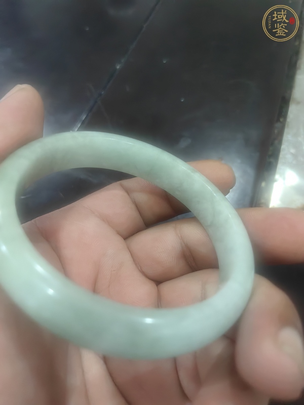 古玩玉器天然翡翠手鐲真品鑒賞圖